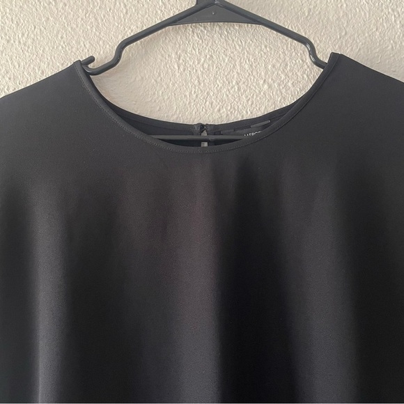 Mercer+Mettle Stretch Crepe Blouse Tunic Shirt Women’s XL Deep Black Lightweight - Picture 5 of 12